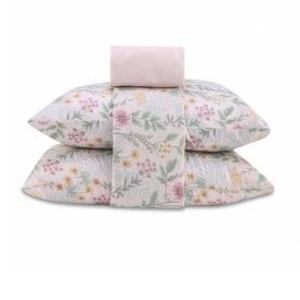 Jogo de Cama Queen Napoli Havan Casa 4 pçs - Iris Flowers Rosa