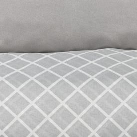 Jogo de Cama Queen Napoli Havan Casa 4 p&ccedil;s - Elmor Listra Cinza