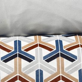 Jogo De Cama Queen Elegance Havan Casa 4 P&ccedil;s - Armi Cinza