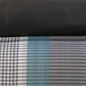 Jogo de Cama Queen Napoli Havan Casa 4 pçs  - Pedro Xadrez Cinza