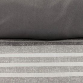 Jogo de Cama Queen Napoli Havan Casa 4 pçs  - Fabrício Listra Cinza