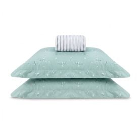 Jogo de Cama Queen Percal Buona Fortuna 3 p&ccedil;s - Iris Listra Verde