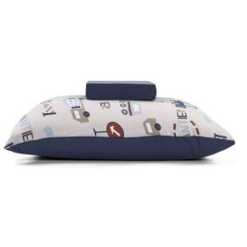 Jogo De Cama Solteiro 100% Algodão Kids Havan Casa 2 Pçs - Carros Azul