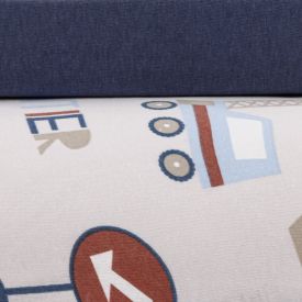 Jogo De Cama Solteiro 100% Algodão Kids Havan Casa 2 Pçs - Carros Azul