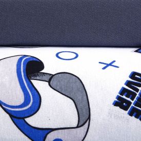 Jogo De Cama Solteiro 100% Algodão Kids Havan Casa 2 Pçs - Game Azul