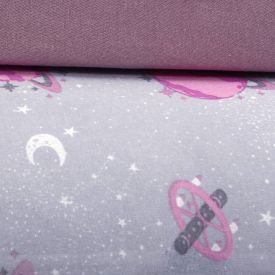 Jogo De Cama Solteiro 100% Algodão Kids Havan Casa 2 Pçs - Planets 