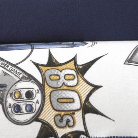 Jogo De Cama Solteiro 100% Algodão Kids Havan Casa 2 Pçs - Play Marinho