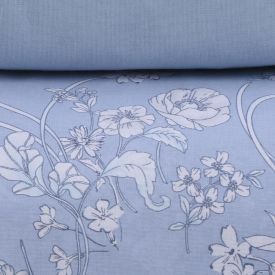 Jogo De Cama Solteiro 100% Algodão Royale Havan Casa 3 Pçs - Laila Azul