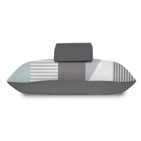 Jogo de Cama Solteiro Malha Havan Casa 2 pçs - Storm Cinza