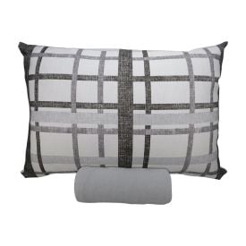 Jogo de Cama Solteiro Malha Solecasa Havan Casa 2 pçs - Trama Urbana Cinza