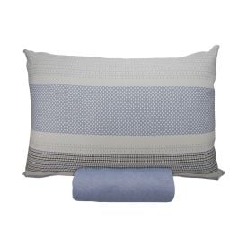 Jogo de Cama Solteiro Malha Solecasa Havan Casa 2 pçs - Contemporâneo Azul Jeans