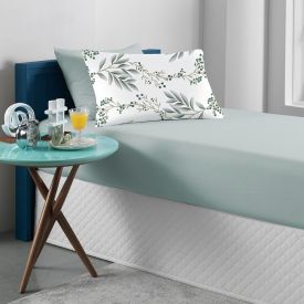 Jogo de Cama Solteiro Malha Solecasa Havan Casa 2 pçs - Madrid Verde Topaz