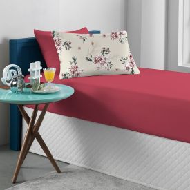 Jogo de Cama Solteiro Malha Solecasa Havan Casa 2 pçs - Hera Bloodstone