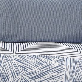 Jogo de Cama Solteiro Malha Solecasa Havan Casa 2 pçs - Canoas Azul Jeans