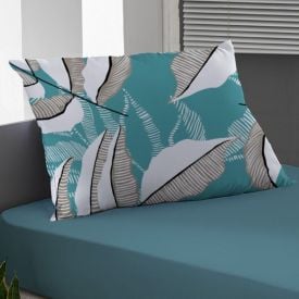 Jogo De Cama Solteiro Malha 100% Algodão Solecasa 2 Pçs - Helena Verde Retrô