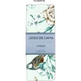 Jogo De Cama Solteiro Malha 100% Algodão Solecasa 2 Pçs - FLORATTA SAVANA