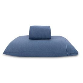 Jogo de Cama Solteiro 2 Peças Mescla Milano - Azul Lua