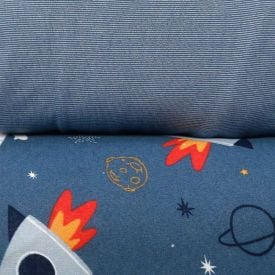 Jogo de Cama Solteiro Kids Malha Solecasa by Havan Kids 2 pçs - Space Jeans