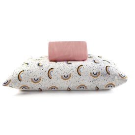 Jogo De Cama Solteiro Kids Malha Solecasa By Havan Kids 2 Pçs - Mini Arco Iris Rosa