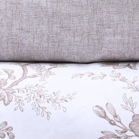 Jogo de Cama Solteiro Percal Buona Fortuna 3 pçs - Serena Textura Cru