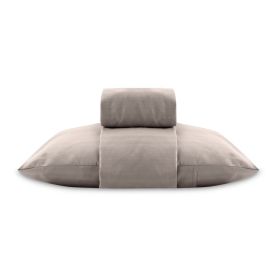 Jogo de Cama Solteiro 3 Pe&ccedil;as Stripe Firenze Havan Casa - Bege