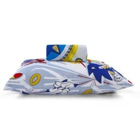 Jogo De Cama Solteiro Infantil 2 Pçs - Sonic