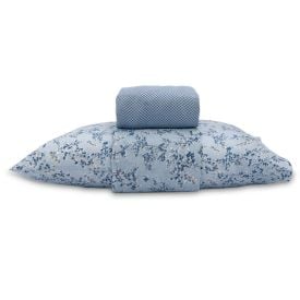 Jogo de Cama Solteiro Napoli Havan Casa 3 Pe&ccedil;as - Charme Azul