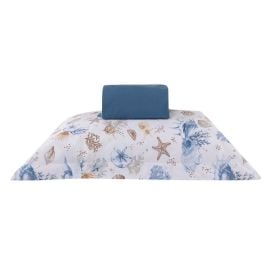 Jogo de Cama Solteiro Percal Buona Fortuna 2 pçs - Acqua Azul