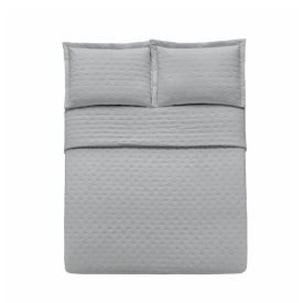 Jogo de Cobre Leito Toque de Algodão Casal Havan - Cinza Gelo