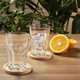 Jogo de Copos de Vidro Miami Havan Casa 360Ml - 6 Peças