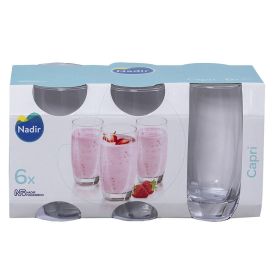 Jogo de Copos Long Drink Capri Nadir 410Ml - 6 Peças
