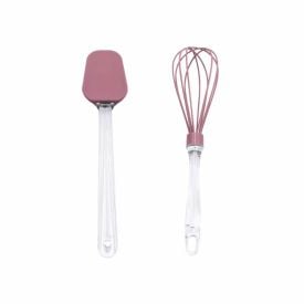 Jogo De Espátula E Batedor Basic Havan Casa 2 Peças - Rosa