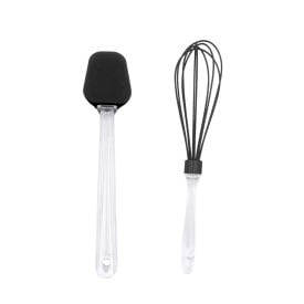 Jogo De Espátula E Fouet De Silicone Basic Havan Casa 2 Pçs - Preto