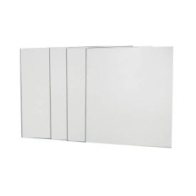 Jogo De Espelho Adesivo Mini Quadrado 20Cm - 4 Peças