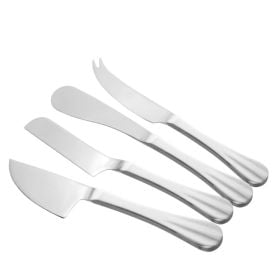Jogo De Facas Para Queijo Inox Positano Lyor 4 Peças - Inox