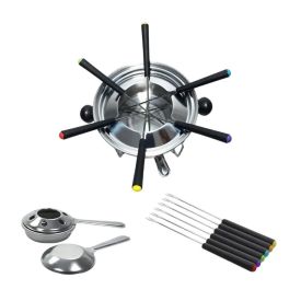 Jogo de Fondue Inox Imporiente - 10 Peças