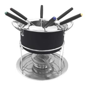 Jogo de Fondue Preto Havan Casa - 11 Peças