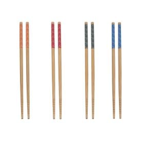 Jogo De Hashi Em Bambu Havan Casa 4 Pares - Estampado
