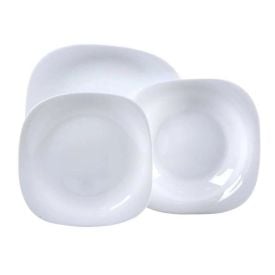 Aparelho De Jantar Opaline Plaza Nadir 12 Peças - Branco