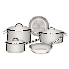 Jogo De Panelas Indução Tramontina Solar 5 Pçs - Aço Inox