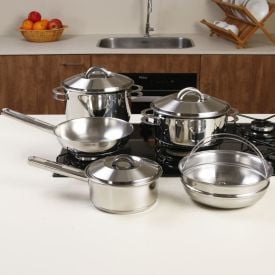 Jogo de Panelas Indução Tramontina Solar 5 Peças - Aço Inox