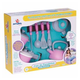 Jogo De Panelinhas Baby Gourmet Rosa Mercotoys - 466
