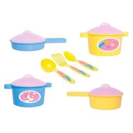 Jogo de cozinha infantil amarelo