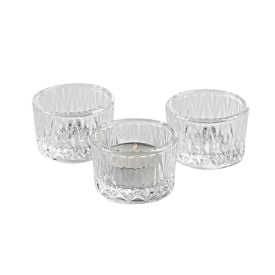 Jogo De Porta Velas Bico Abacaxi Lyor - Transparente