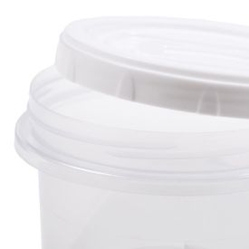 Jogo De Potes Com Tampa Clic 3 Peças Plasútil - Transparente