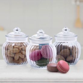 Jogo de Potes em Vidro Havan Casa 600Ml - 3 Peças