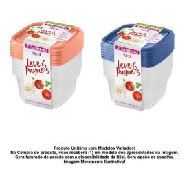Jogo De Potes Leve 6 Pague 5 800 Ml Sanremo - Sortido