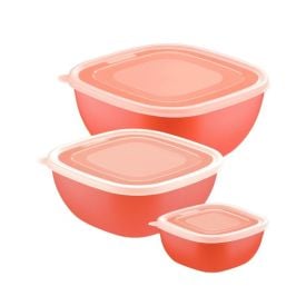 Jogo De Potes Mixcolor Tramontina 3 Peças - Laranja