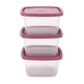 Jogo de Potes Quadrado Sanremo 800Ml 3 Peças - Sortido