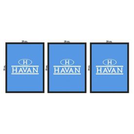 Jogo de Quadros Decorativos 28Cm 3 Peças Fx Quadros - Lua